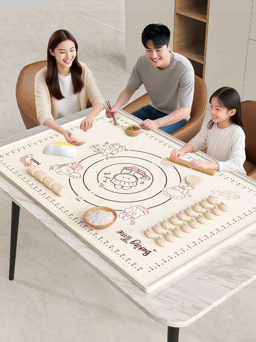 梓晨餐桌硅胶揉面垫子加厚食品级擀面垫和面垫做馒头包子案板防滑