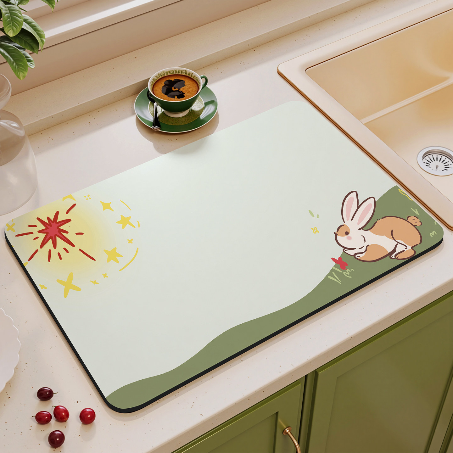 垫子厨房沥水垫吸水防滑防油可擦免洗耐脏洗手池台面洗碗槽吸水垫,居家布艺,厨房地垫,淘宝优惠券,粉丝福利购,淘宝优惠卷