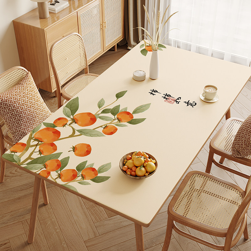 新中式pvc皮革餐桌桌布防水防油防烫免洗耐高温长方形茶几桌面垫d,居家布艺,桌布,淘宝优惠券,粉丝福利购,淘宝优惠卷