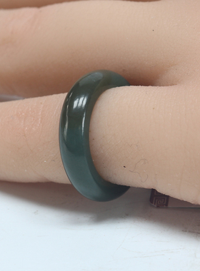 天然缅甸翡翠和田玉金丝玉戒圈