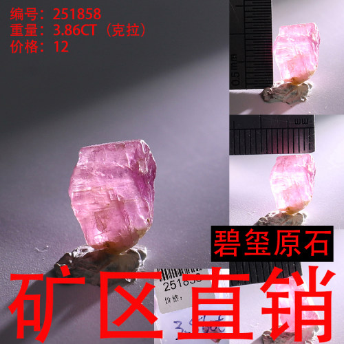 天然碧玺原石矿标摆件原矿 -251858