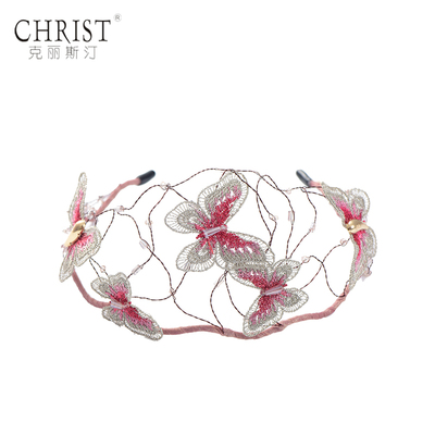 多色可选镂空蝴蝶网状头箍