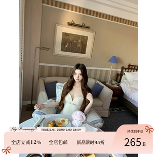 Lily Rosemary/ 甜梦暖白 M1u矜贵蕾丝羊毛连衣裙