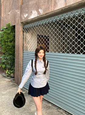 Lily Rosemary/ 早春刚需* ma baby girl 美式基础掐腰衬衫两色