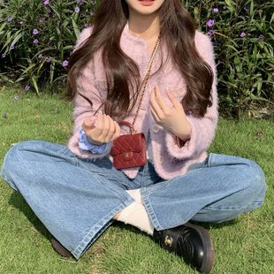 复古洗色秋冬宽松阔腿牛仔裤 LilyRosemary 美式 shcool Old