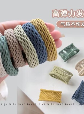 发绳日韩无缝镂空简约发圈