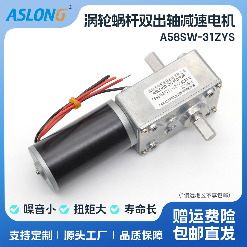 aslonga58sw31zys马达双出轴