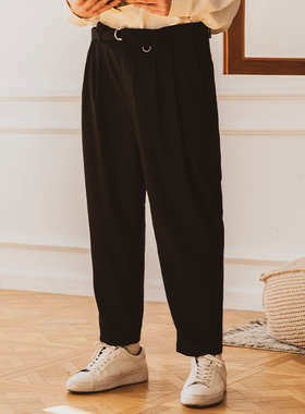 韦恩泽维尔垂感西裤男装大码加肥加大秋季宽松商务微锥休闲裤7950