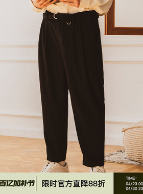 韦恩泽维尔垂感西裤男装大码加肥加大秋季宽松商务微锥休闲裤7950
