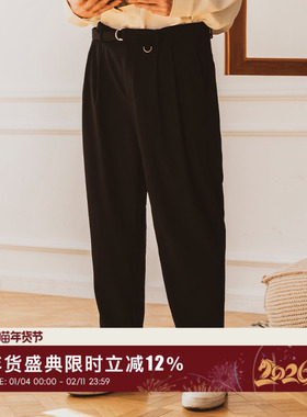 韦恩泽维尔垂感西裤男装大码加肥加大秋季宽松商务微锥休闲裤7950