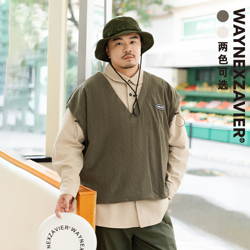 大码背心韦恩泽维尔宽松