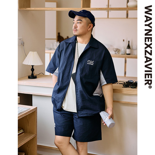 韦恩泽维尔男夏防泼水速干衬衫