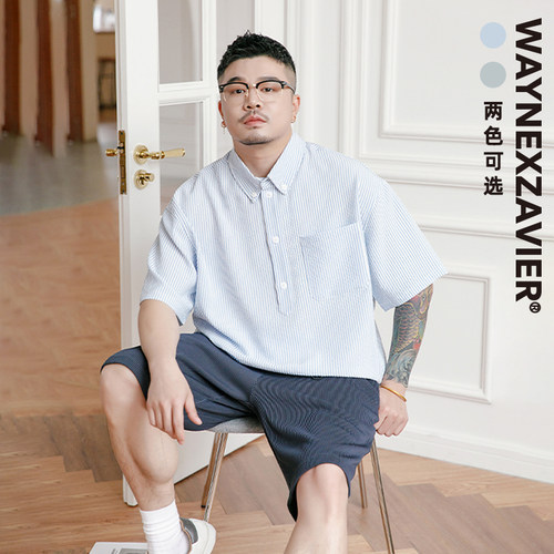 韦恩泽维尔大码polo衫短袖夏季