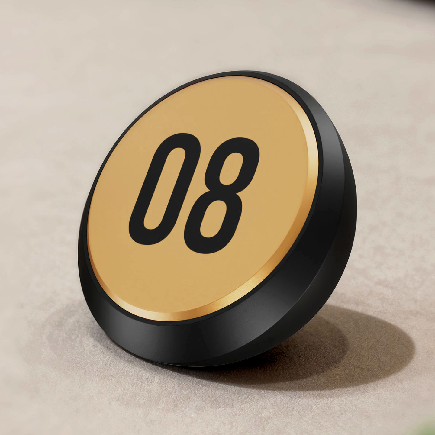 高档圆形数字桌号牌定制