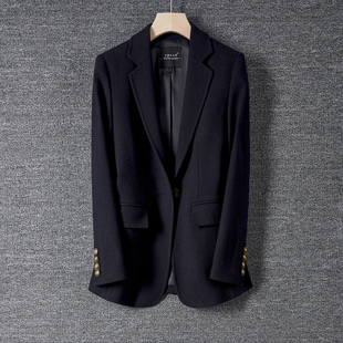 气质通勤大码 修身 全毛职业高级感西服 外套女2023秋冬新款 羊毛西装