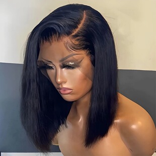 13*4 Straight Bob Brazilian human hair 200%density wig