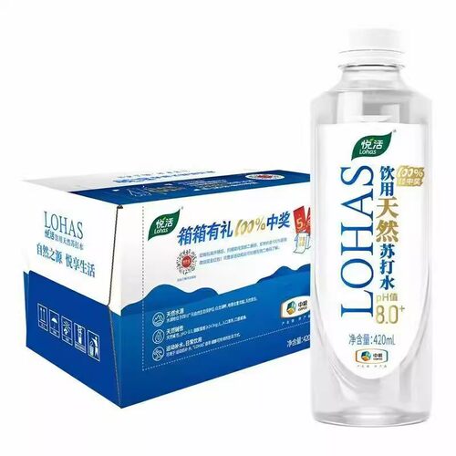 中粮悦活天然苏打水420ml*15瓶