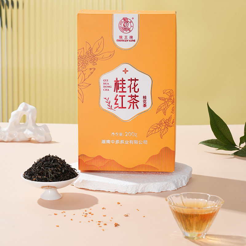 中粮中茶猴王桂花红茶200g