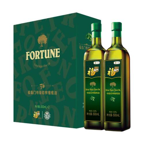 中粮福临门特级初榨橄榄油500ml*2瓶
