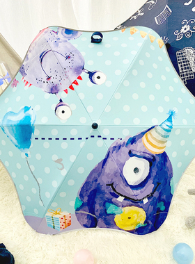 艺猫儿童雨伞折叠圆角全自动晴雨两用男童女孩小学生幼儿园防晒轻