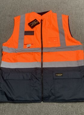 安全服棉马甲加厚防风骑行反光条