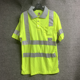 反光T恤安全服夏季男管理人员道路制服工作装短袖翻领衫微瑕亲肤