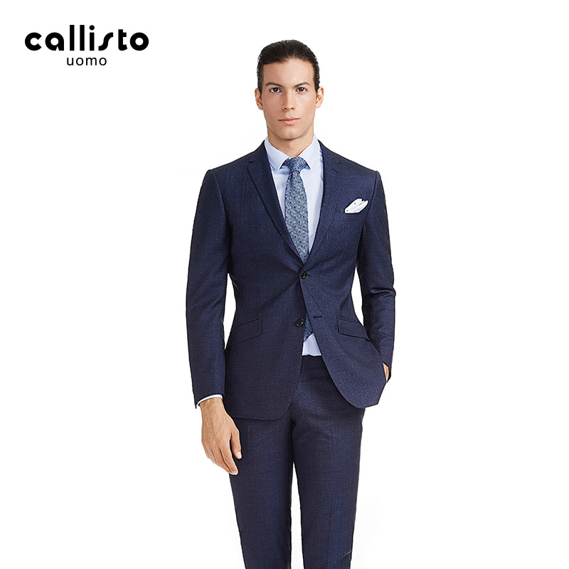 callisto羊毛商务修身西服上衣