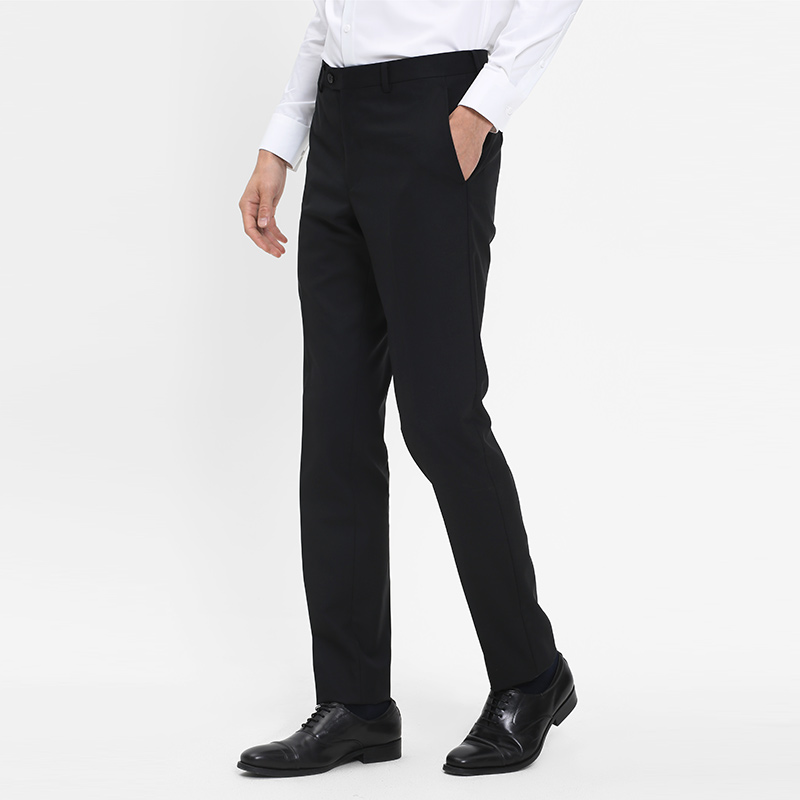 卡利斯特正装黑色修身正装西裤