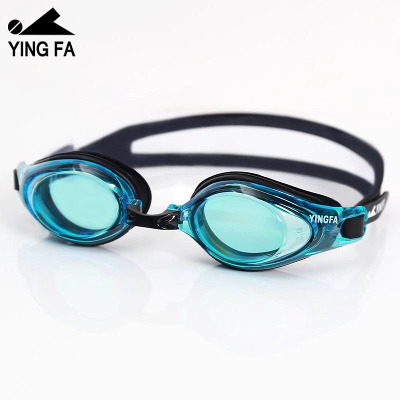 英发泳镜防水防雾近视高清泳镜男成人大框专业游泳镜女泳镜带度数