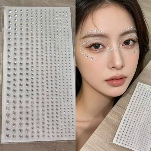 五拼钻3D立体水钻面部贴舞台妆钻