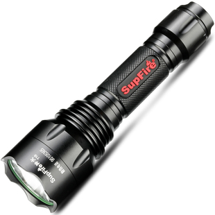 聚光骑行户外家用CREE T6LED手电筒强光充电手灯 神火T10 SupFire