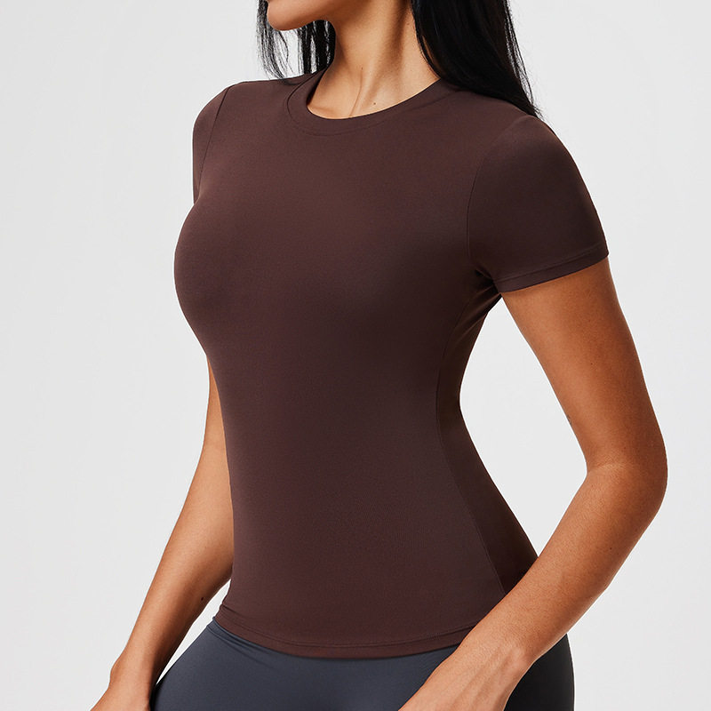 运动t恤女士短袖圆领速干衣瑜伽服卡戴珊健身衣罩衫裸感跑步上衣,运动服/休闲服装,健身衣,淘宝优惠券,粉丝福利购,淘宝优惠卷