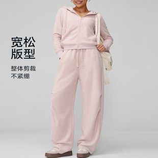 运动套装女士冬季柔软绒感卫衣户外休闲裤长裤2件套健身衣服女款