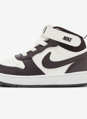 Nike耐克男童女童婴幼儿Court魔术贴运动鞋休闲鞋高帮板鞋CD7784