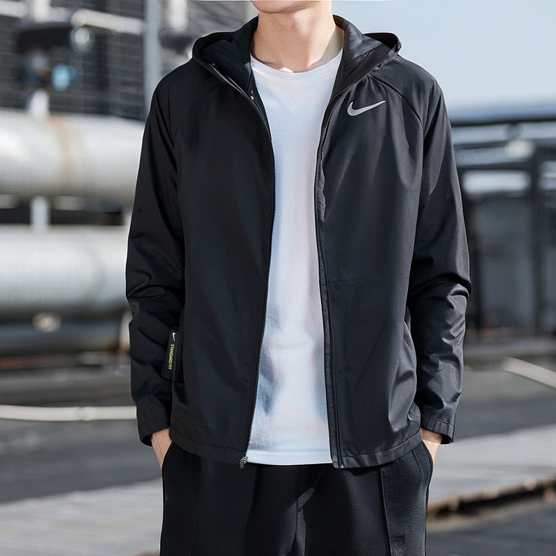 NIKE耐克风行者梭织连帽夹克男装2025秋季新款防风运动外套BV4871