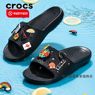 新款 Crocs卡骆驰男女同款 夏季 206121 拖鞋 一字拖透气轻便耐磨凉鞋
