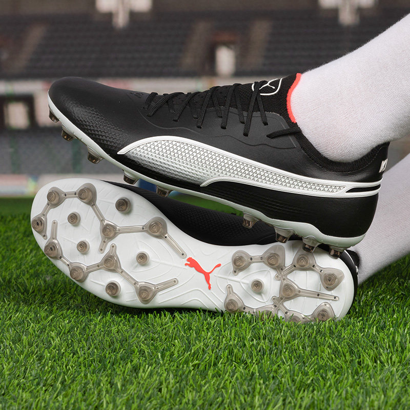 彪马男女同款官方正品KING ULTIMATE MG黑色足球鞋防滑耐磨运动鞋