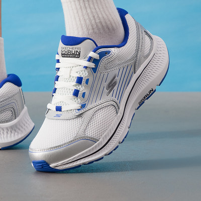 斯凯奇健步鞋男鞋2025秋季新款运动鞋缓震透气低帮跑步鞋220884