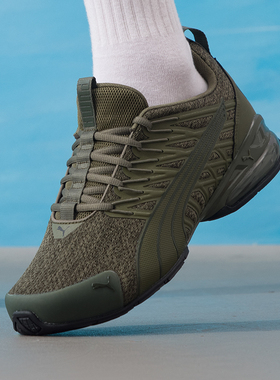 彪马男鞋官方正品Voltaic-Evo深橄榄绿色跑鞋2026春季新款运动鞋