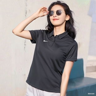 NIKE耐克速干POLO衫 官方正品 2025新款 夏跑步锻炼T恤开叉透气短袖