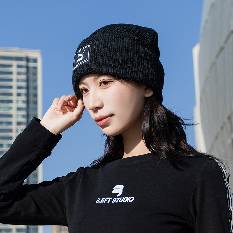 PUMA彪马男帽女帽官方正品黑色针织绒线帽2025冬季款保暖加厚冷帽,运动包/户外包/配件,运动帽,淘宝优惠券,粉丝福利购,淘宝优惠卷