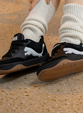 彪马男女同款情侣鞋官方正品Park Lifestyle黑色板鞋2026款休闲鞋