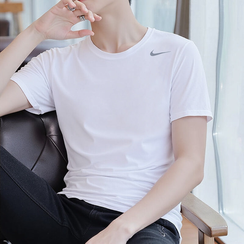 Nike耐克T恤男2026新款男士紧身运动服透气体恤训练上衣速干短袖
