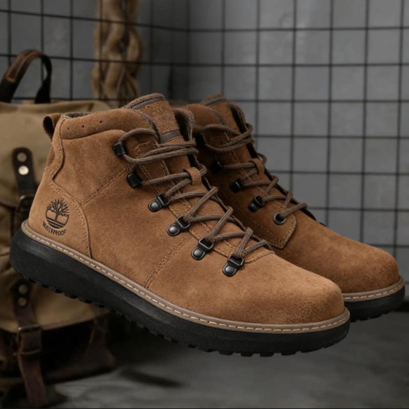 添柏岚马丁靴男鞋26春季新款户外徒步运动鞋耐磨中帮登山鞋A69RD