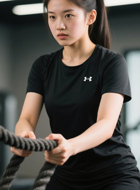 幸运叶子|UA安德玛速干衣T恤女子秋季运动上衣体恤健身衣瑜伽短袖