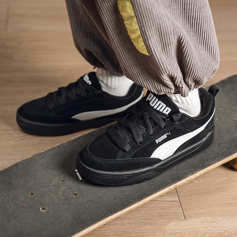 彪马男鞋女鞋官方正品春季新款黑白色运动鞋面包鞋低帮休闲鞋板鞋