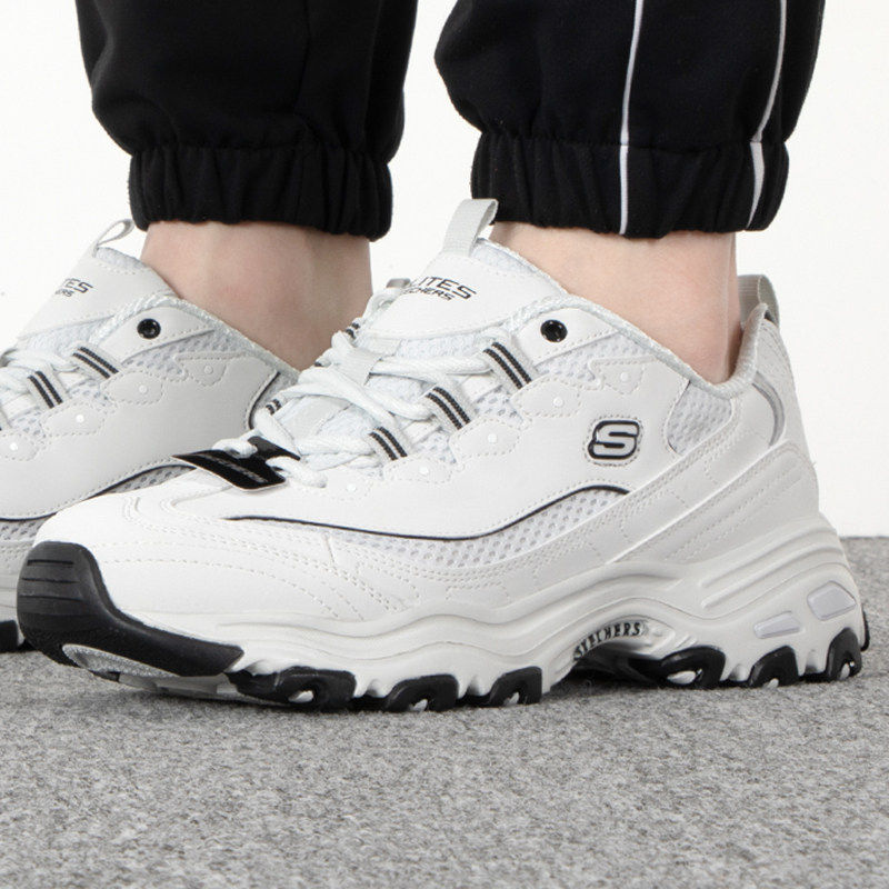 斯凯奇熊猫鞋男鞋2026新款厚底增高老爹鞋复古潮流跑步运动休闲鞋