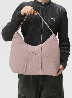 彪马女包官方正品UP-Slouchy-Hobo-Bag粉色单肩包2026新款手提包