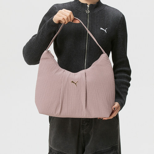 幸运叶子|彪马女包官方正品UP-Slouchy粉色单肩包2026新款手提包