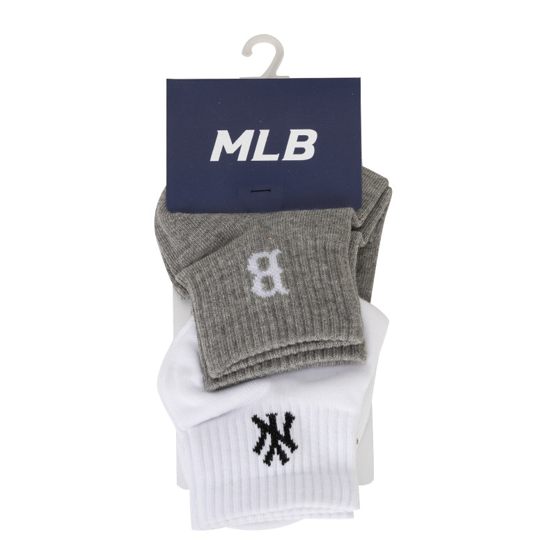 MLB官方 男袜女袜2026冬冬新款情侣学院风运动黑白撞色低帮袜子潮